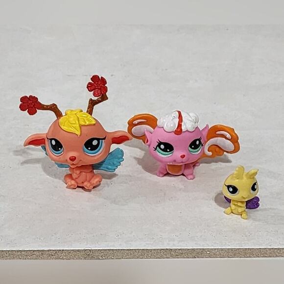 LPS‎ LITTLEST PET SHOP bundle lot of winged Fairies 2835 2834 2837 - Picture 1 of 6